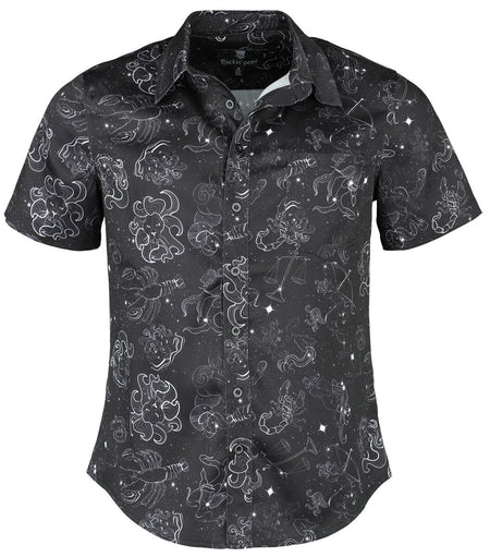 Chemise manches courtes  de Rockin' Gent - Chemise - Zodiac Constellation - S à XXL - pour Homme - noir - Rockin' Gent - Chemise