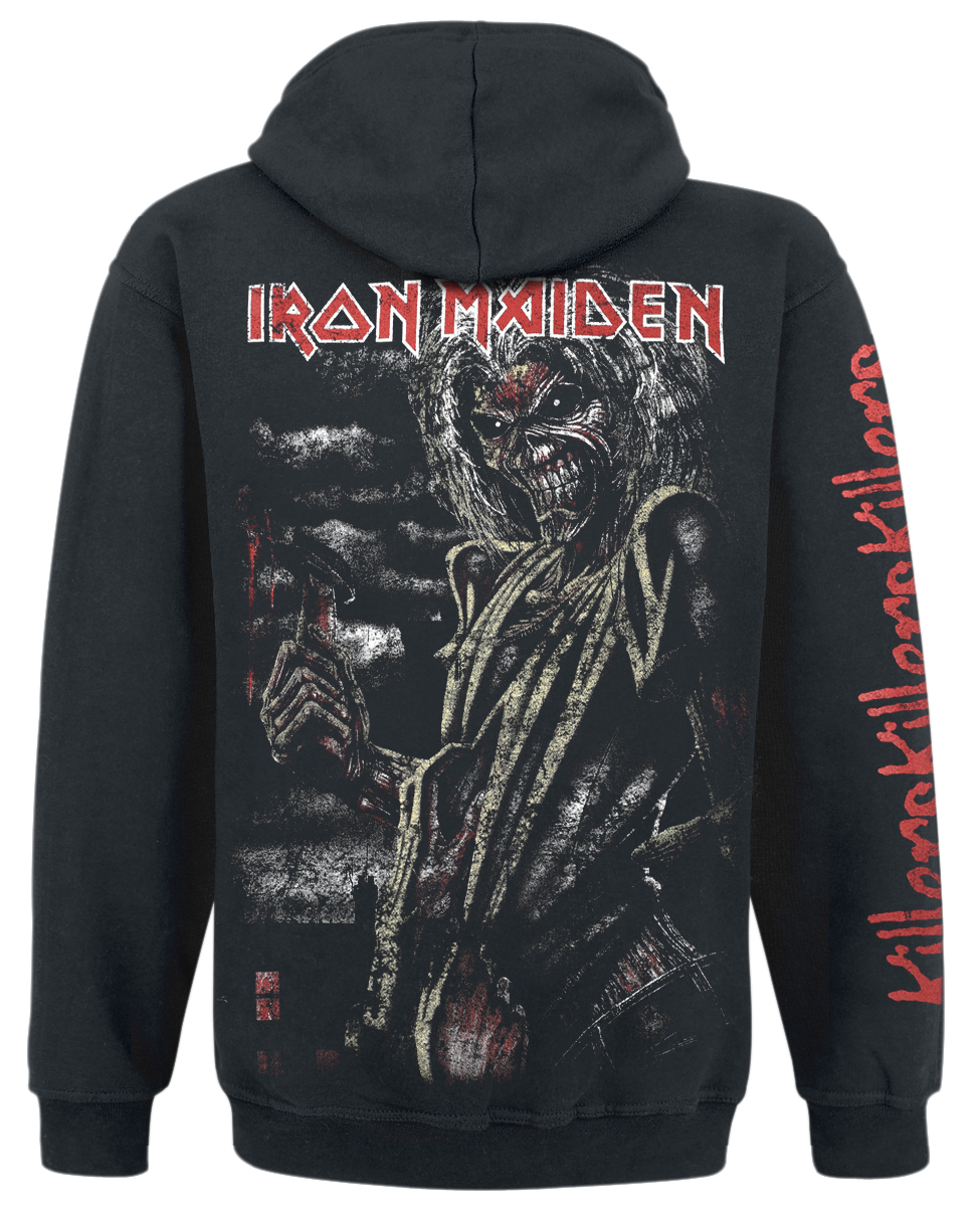 Sweat-shirt à capuche  de Iron Maiden - Killers Storm - S à XXL - pour Homme - noir - Iron Maiden - View 2