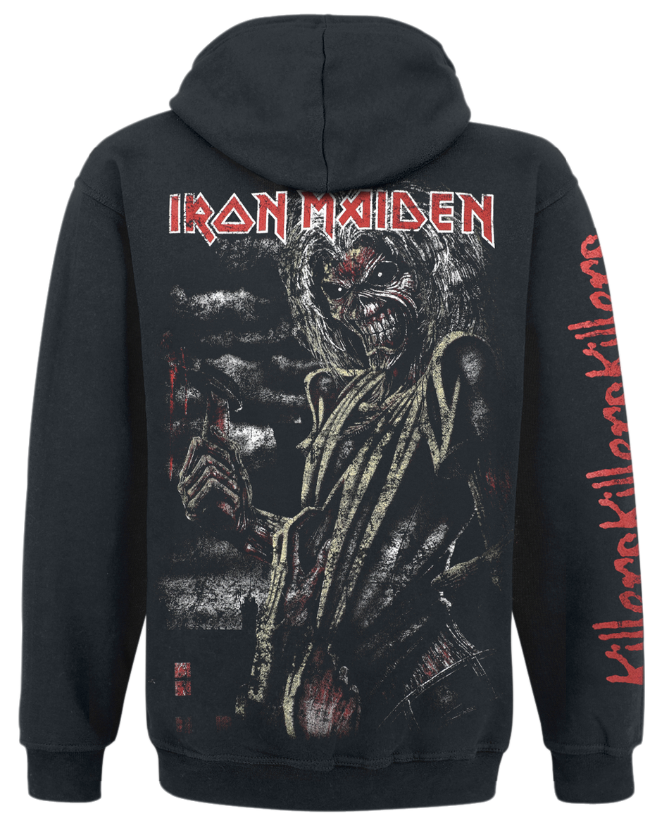 Sweat-shirt à capuche  de Iron Maiden - Killers Storm - S à XXL - pour Homme - noir - Iron Maiden - View 2