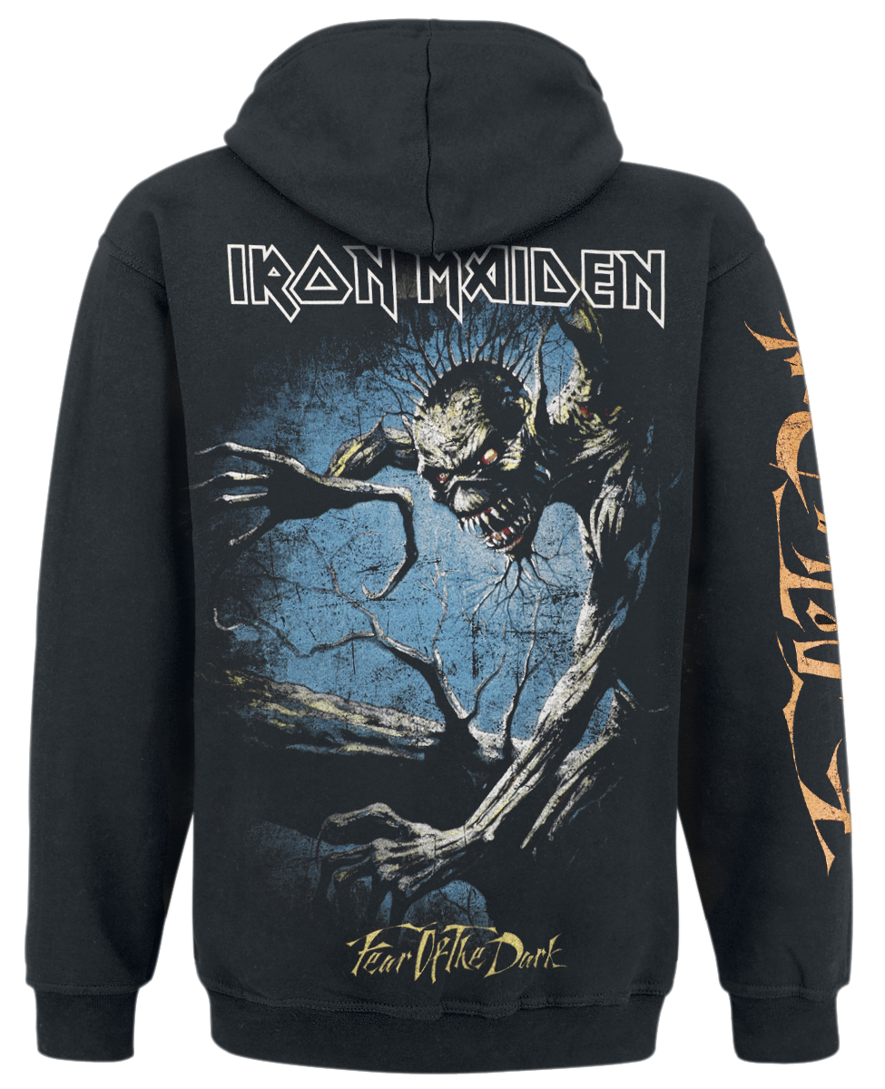 Sweat-shirt à capuche  de Iron Maiden - Fear Of The Dark - S à XXL - pour Homme - noir - Iron Maiden - View 2