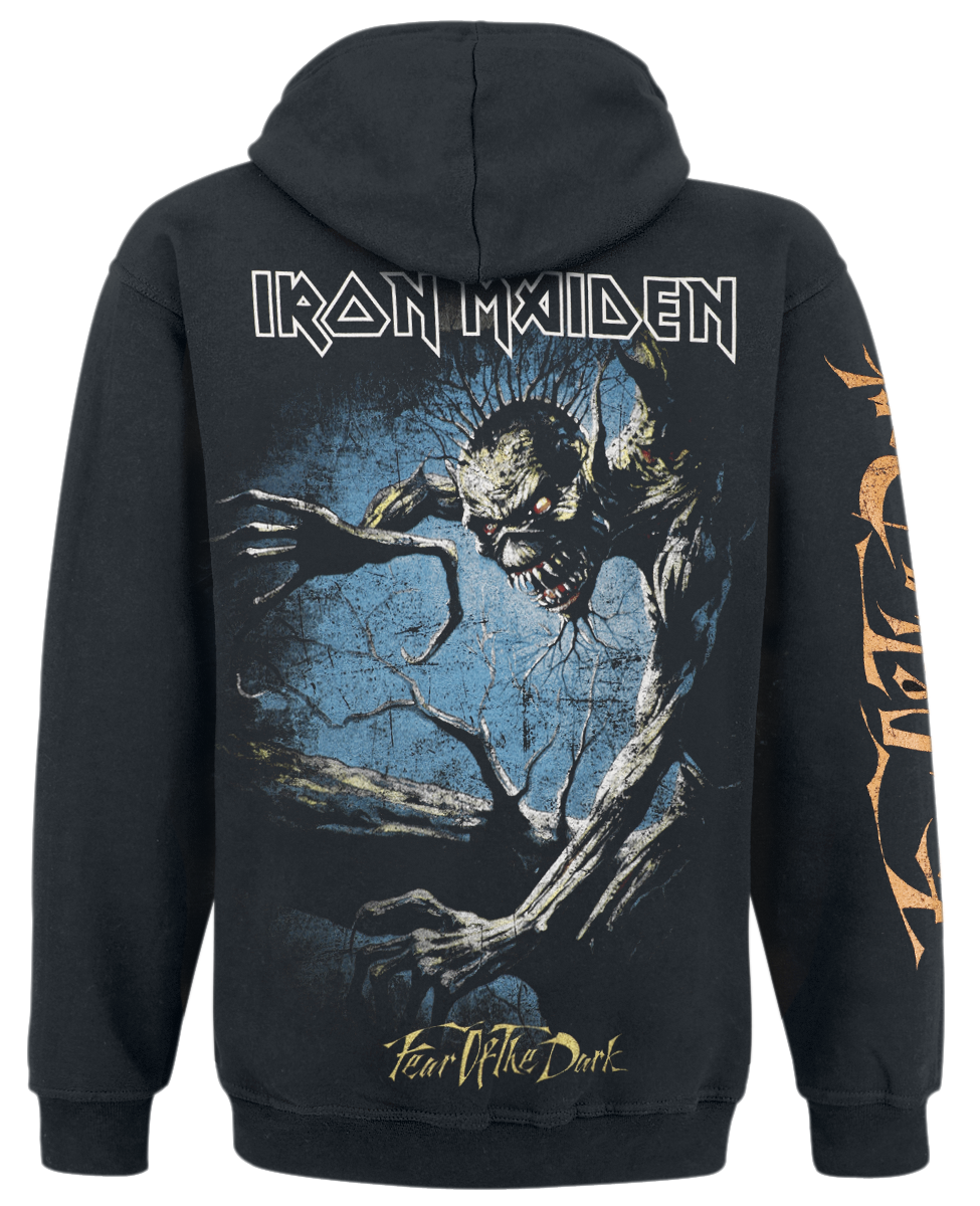 Sweat-shirt à capuche  de Iron Maiden - Fear Of The Dark - S à XXL - pour Homme - noir - Iron Maiden - View 2