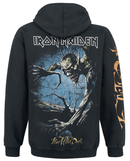 Sweat-shirt à capuche  de Iron Maiden - Fear Of The Dark - S à XXL - pour Homme - noir - Iron Maiden - View 2