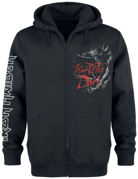 Sweat-shirt zippé à capuche  de Iron Maiden - Fear Of The Dark - S à XXL - pour Homme - noir - Iron Maiden