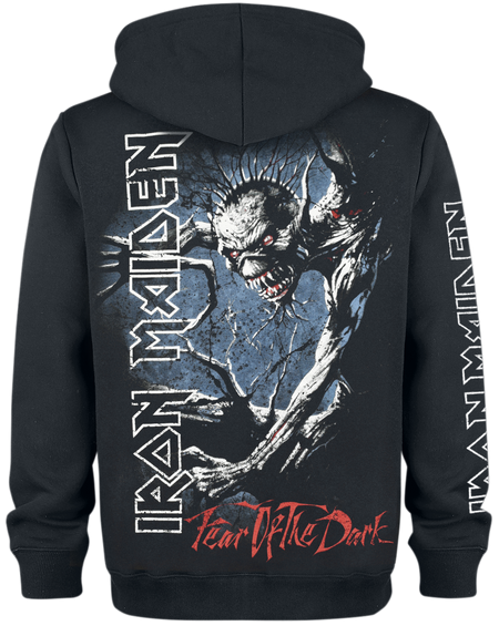 Sweat-shirt zippé à capuche  de Iron Maiden - Fear Of The Dark - S à XXL - pour Homme - noir - Iron Maiden - View 2