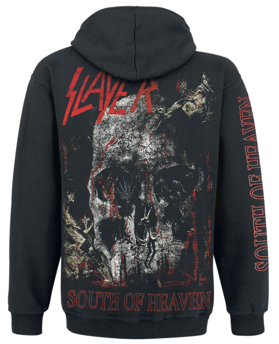 Sweat-shirt à capuche  de Slayer - Skull - S à L - pour Homme - noir - Slayer - View 2