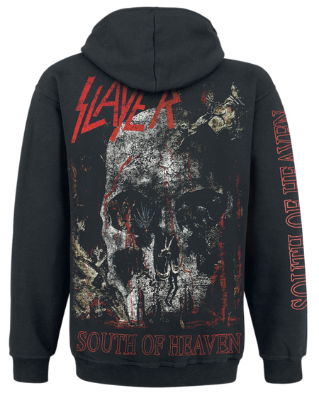 Sweat-shirt à capuche  de Slayer - Skull - S à XXL - pour Homme - noir - Slayer - View 2