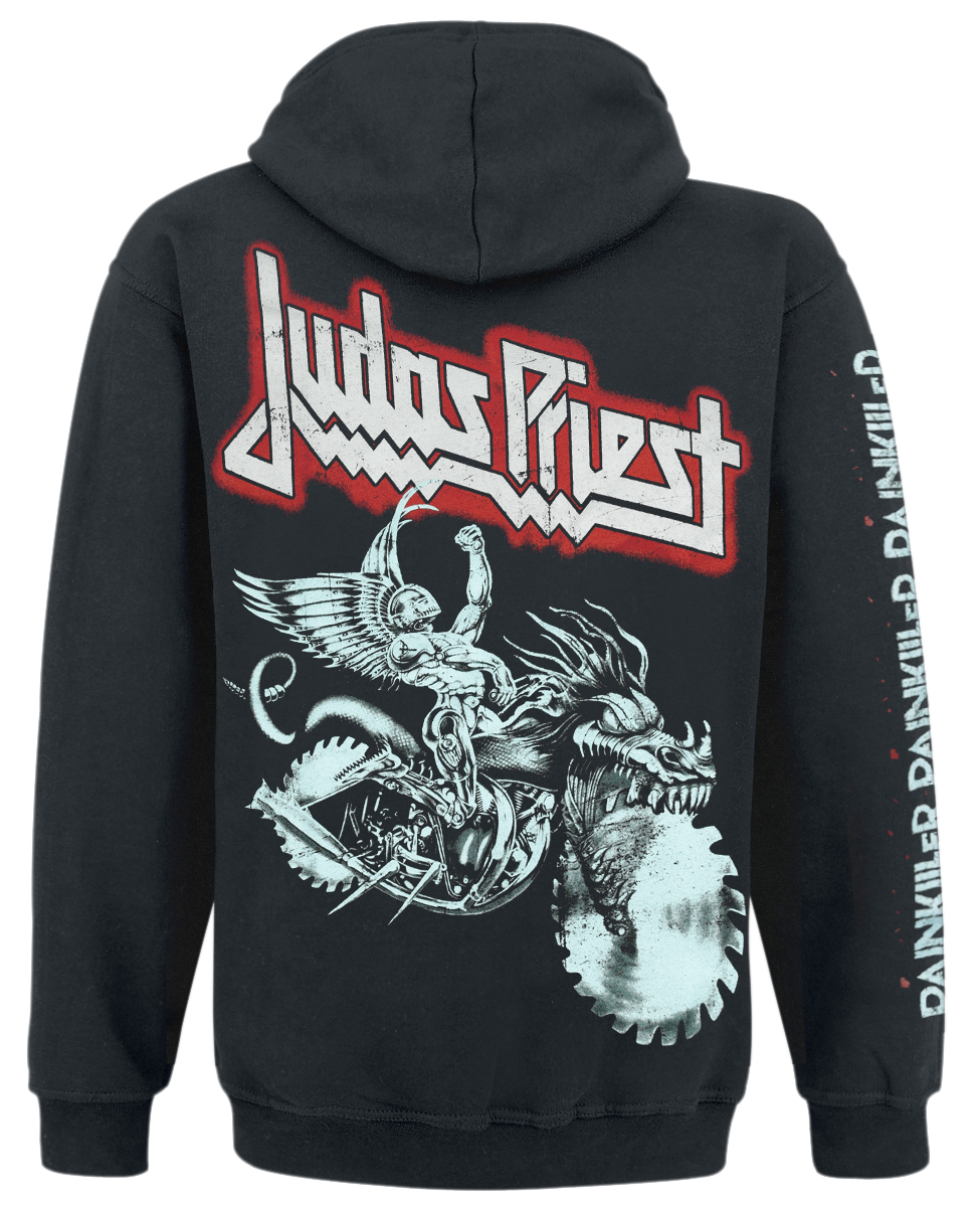Sweat-shirt à capuche  de Judas Priest - Painkiller - S à XL - pour Homme - noir - Judas Priest - View 2