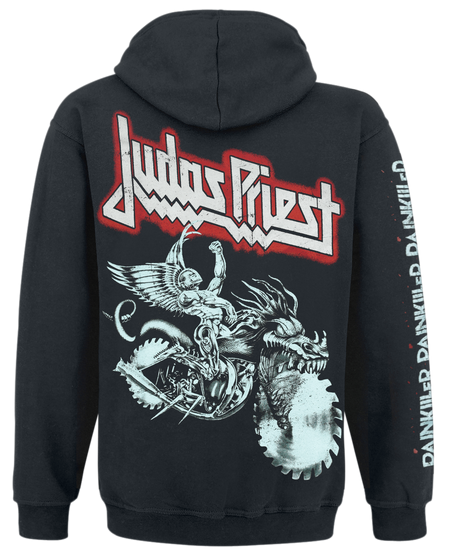 Sweat-shirt à capuche  de Judas Priest - Painkiller - S à XL - pour Homme - noir - Judas Priest - View 2