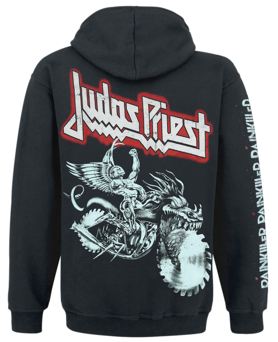 Sweat-shirt à capuche  de Judas Priest - Painkiller - S à XL - pour Homme - noir - Judas Priest - View 2