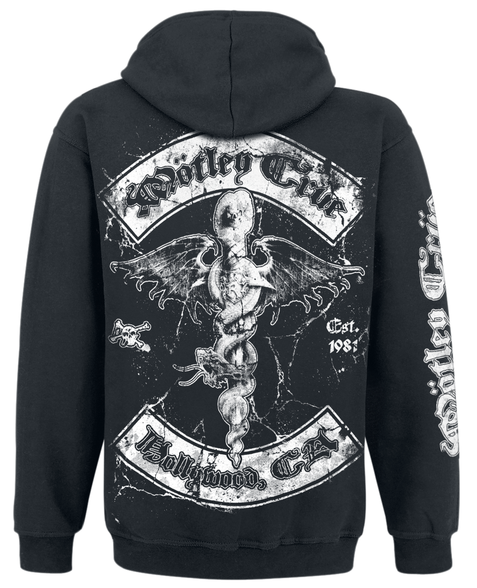 Sweat-shirt à capuche  de Mötley Crüe - Hollywood - S à XXL - pour Homme - noir - Mötley Crüe - View 2