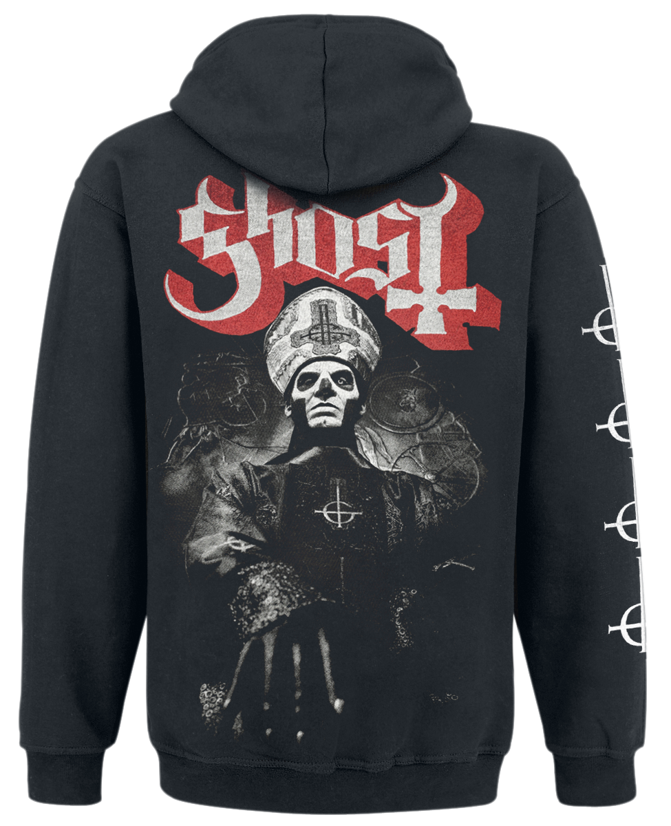 Sweat-shirt à capuche  de Ghost - Papa Ring - S à XXL - pour Homme - noir - Ghost - View 2