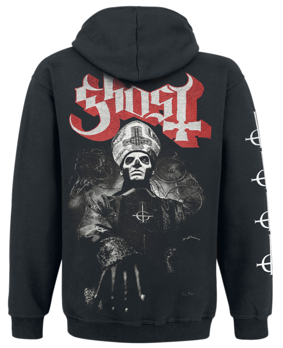 Sweat-shirt à capuche  de Ghost - Papa Ring - S à XXL - pour Homme - noir - Ghost - View 2