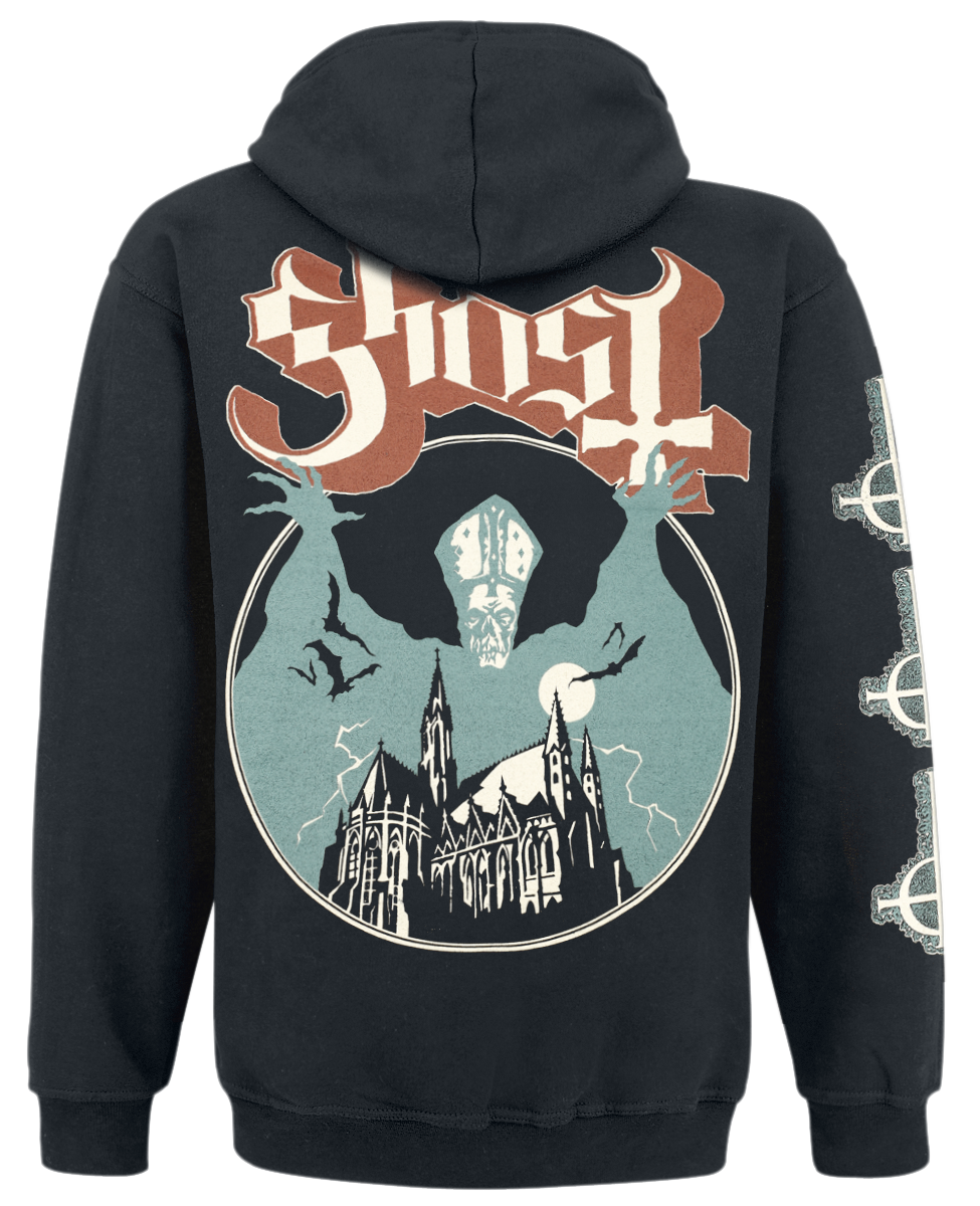 Sweat-shirt à capuche  de Ghost - Opus - S à XXL - pour Homme - noir - Ghost - View 2