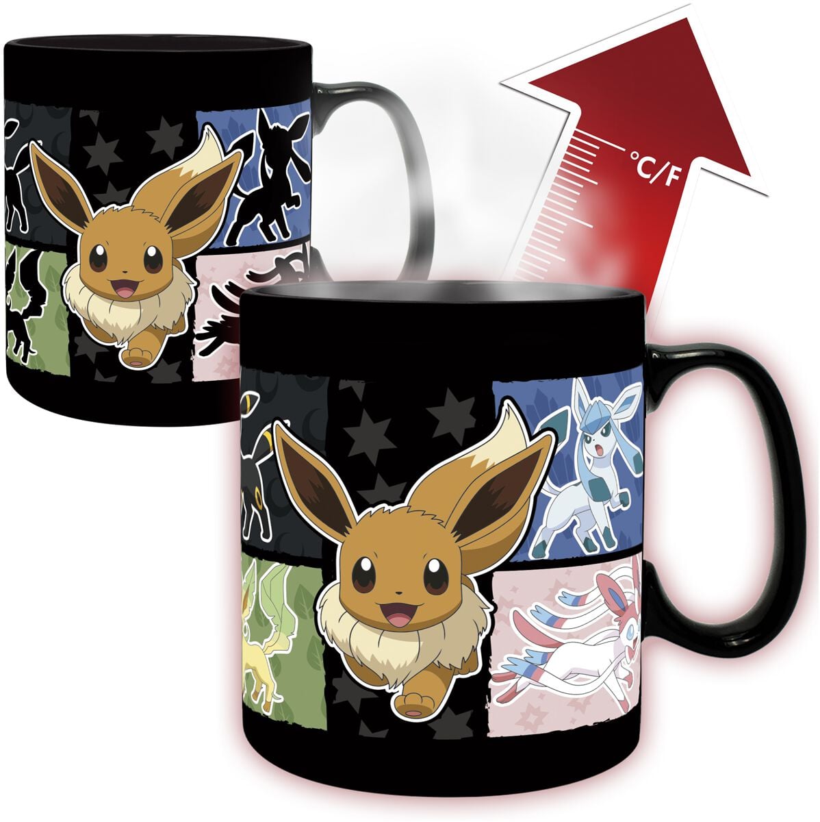 Mug Gaming de Pokémon - Évoli - pour Indifférent - multicolore - Pokémon