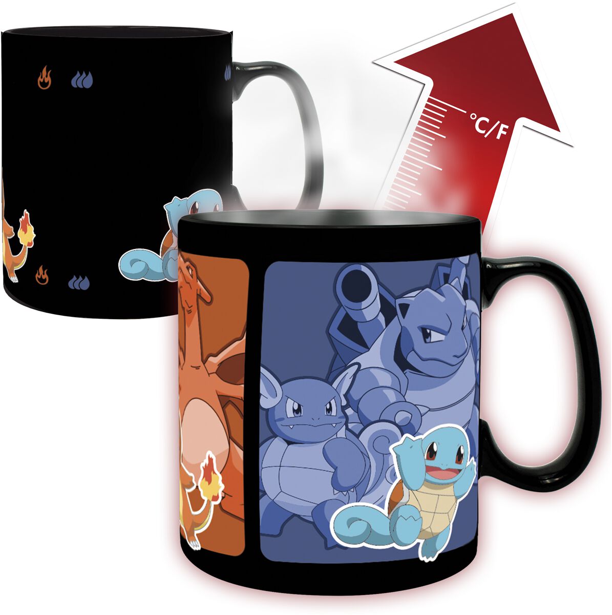 Mug Gaming de Pokémon - Évolution - Mug Thermo-Réactif - pour Unisexe - multicolore - Pokémon