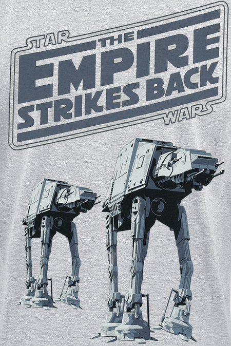 T-Shirt Manches courtes Disney de Star Wars - The Empire Strikes Back - M à 5XL - pour Homme - gris - Star Wars - View 2
