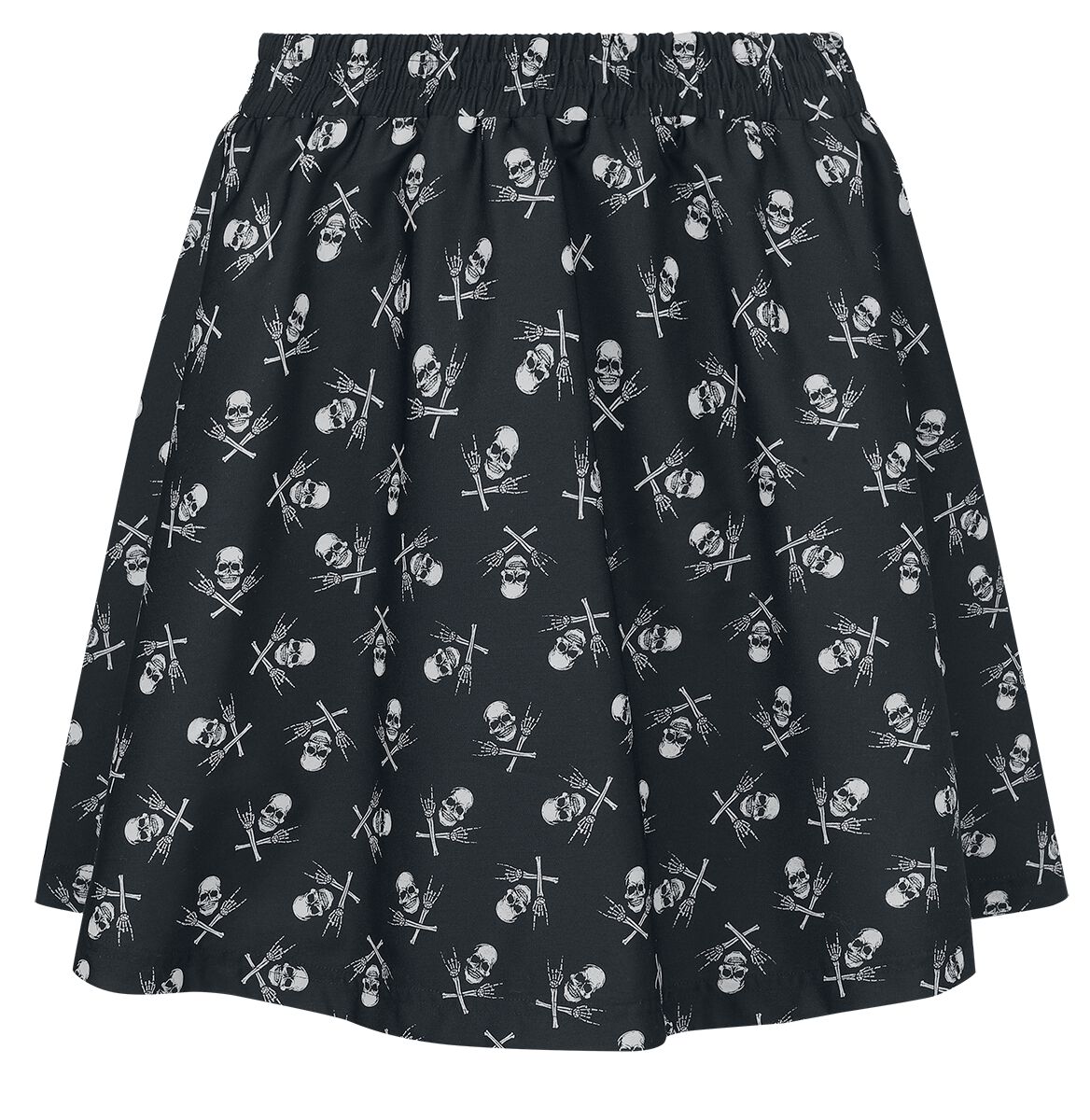 Jupe courte  de Black Premium by EMP - Skull Skirt - S à L - pour Femme - noir - Black Premium by EMP