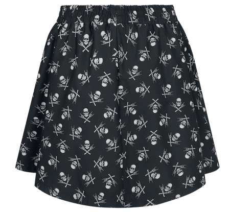 Jupe courte  de Black Premium by EMP - Skull Skirt - S à L - pour Femme - noir - Black Premium by EMP - View 2