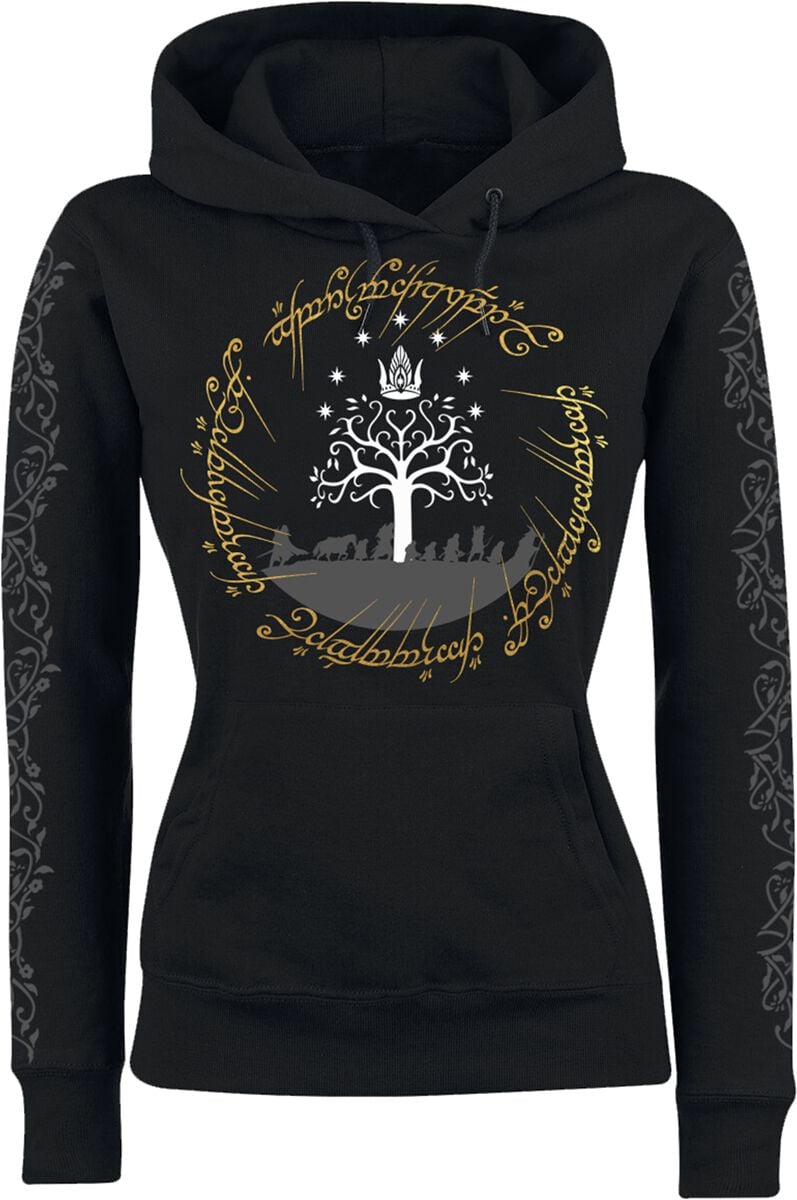 Sweat-shirt à capuche  de Le Seigneur Des Anneaux - Journey - S à XXL - pour Femme - noir - Le Seigneur Des Anneaux