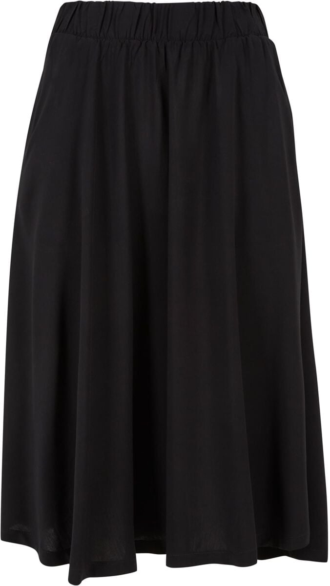 Jupe mi-longue  de Urban Classics - Jupe Viscose - XS à S - pour Femme - noir - Urban Classics