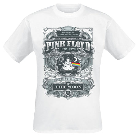 T-Shirt Manches courtes  de Pink Floyd - DSOTM 1972 - S à 3XL - pour Homme - blanc - Pink Floyd