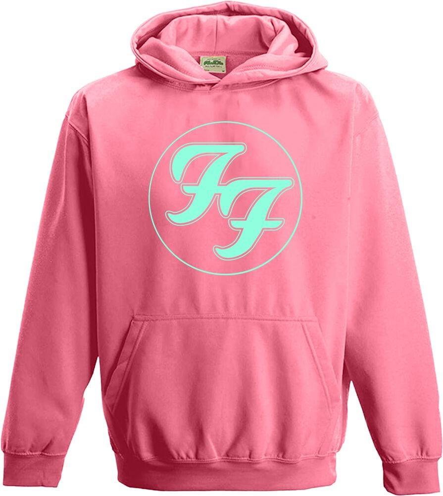 Sweat-Shirt à capuche  de Foo Fighters - Logo Circle - S à L - pour filles & garçonse - rose - Foo Fighters