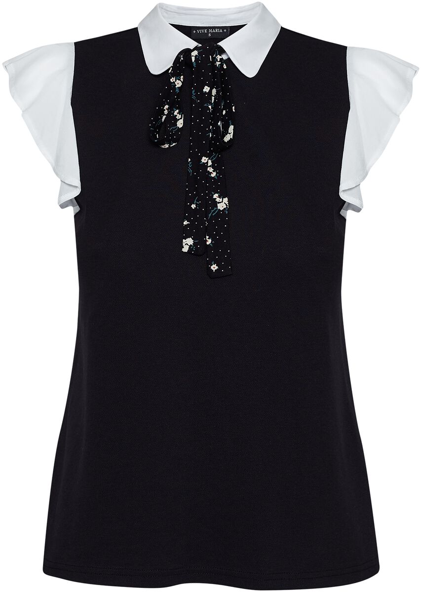 Chemisier  de Vive Maria - Chemisier Chère Camille - XS à XL - pour Femme - noir/blanc - Vive Maria
