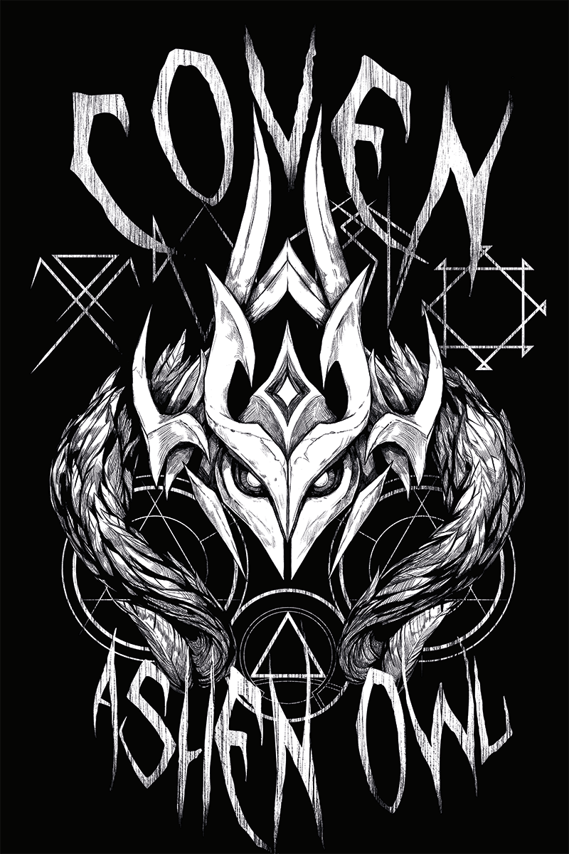 T-Shirt Manches courtes Gaming de League of Legends - Arcane - Coven - Ashen Owl - S à M - pour Femme - noir - League Of Legends - View 2