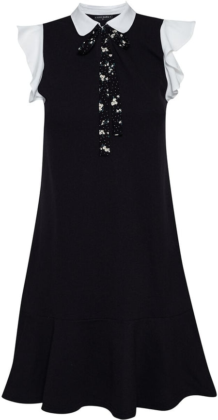 Robe courte Rockabilly de Vive Maria - Robe Chère Camille - XS à XXL - pour Femme - noir/blanc - Vive Maria