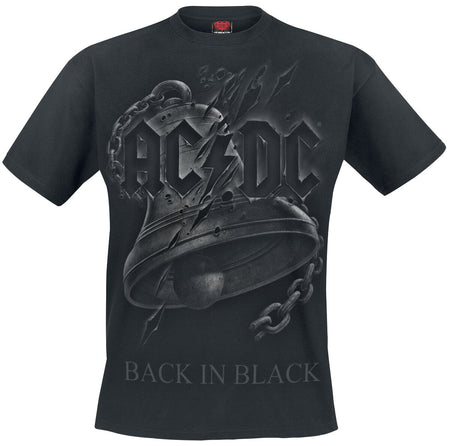 T-Shirt Manches courtes  de AC/DC - Back In Black Torn - S à 4XL - pour Homme - noir - AC/DC