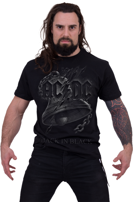 T-Shirt Manches courtes  de AC/DC - Back In Black Torn - S à 4XL - pour Homme - noir - AC/DC - View 2