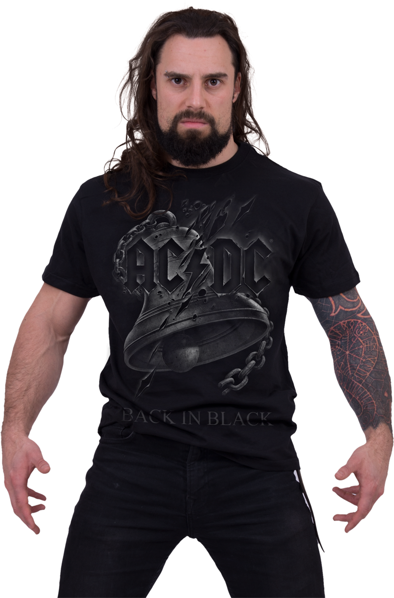 T-Shirt Manches courtes  de AC/DC - Back In Black Torn - S à 4XL - pour Homme - noir - AC/DC - View 2
