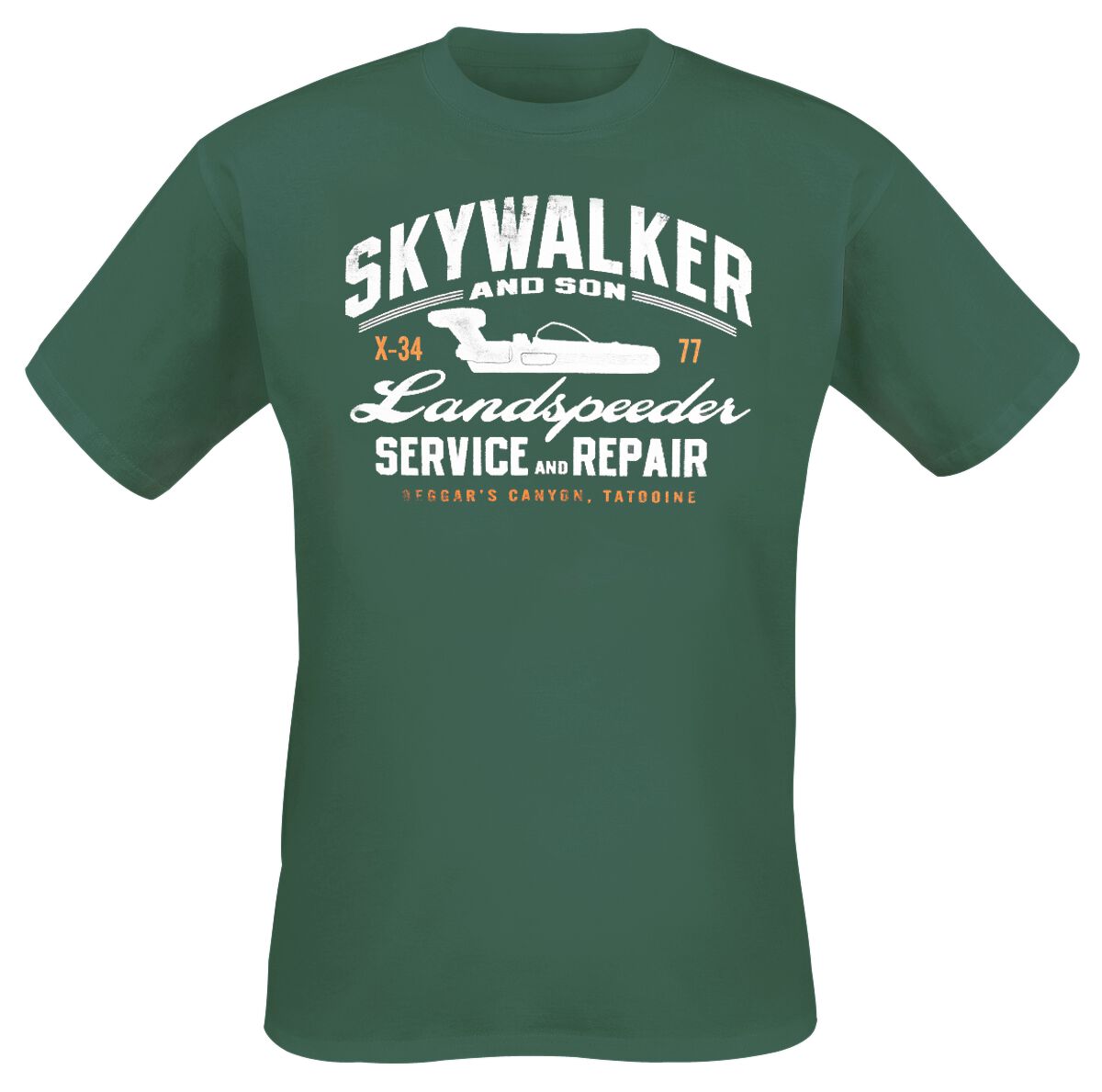 T-Shirt Manches courtes Disney de Star Wars - Skywalker - M à XXL - pour Homme - vert - Star Wars