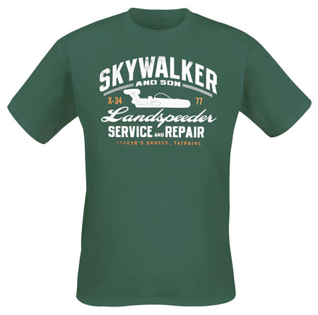 T-Shirt Manches courtes Disney de Star Wars - Skywalker - M à XXL - pour Homme - vert - Star Wars