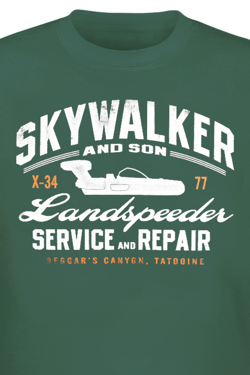 T-Shirt Manches courtes Disney de Star Wars - Skywalker - M à XXL - pour Homme - vert - Star Wars - View 2
