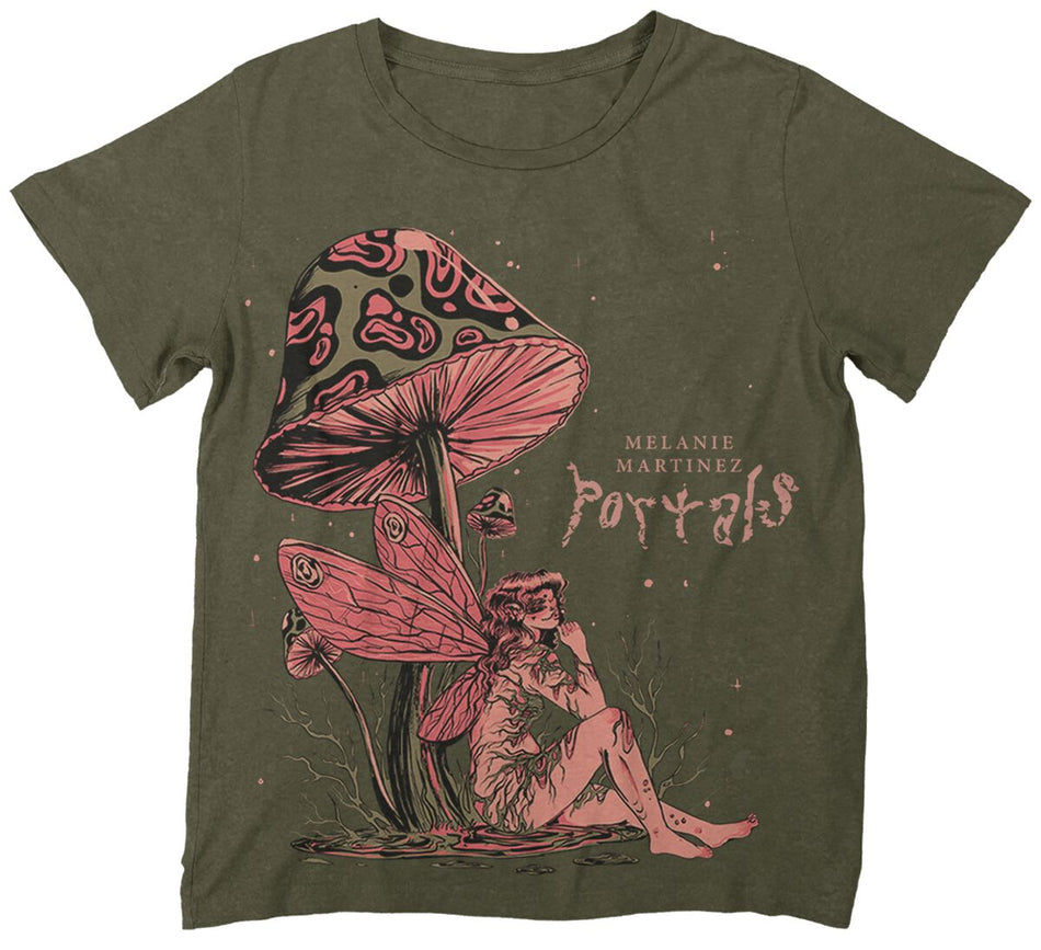 T-Shirt Manches courtes  de Martinez, Melanie - Portals Mushroom Boyfriend Tee - S à XXL - pour Homme - vert - Martinez, Melanie