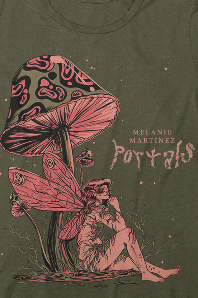 T-Shirt Manches courtes  de Martinez, Melanie - Portals Mushroom Boyfriend Tee - S à XXL - pour Homme - vert - Martinez, Melanie - View 2