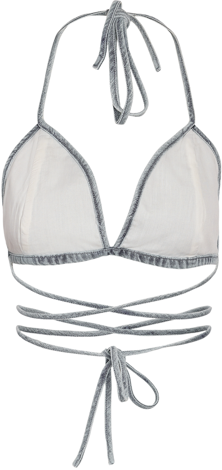 Débardeur  de Noisy May - Nmbella Bra Top KI020MB - M - pour Femme - bleu clair - Noisy May - View 2