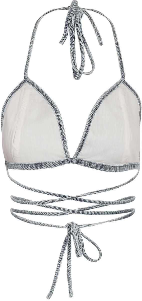 Débardeur  de Noisy May - Nmbella Bra Top KI020MB - M - pour Femme - bleu clair - Noisy May - View 2