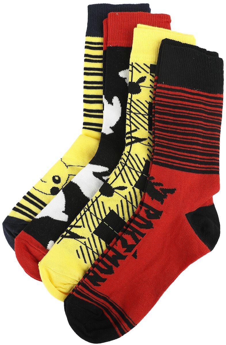 Chaussettes Gaming de Pokémon - Pikachu - EU 36-41 - pour Unisexe - multicolore - Pokémon