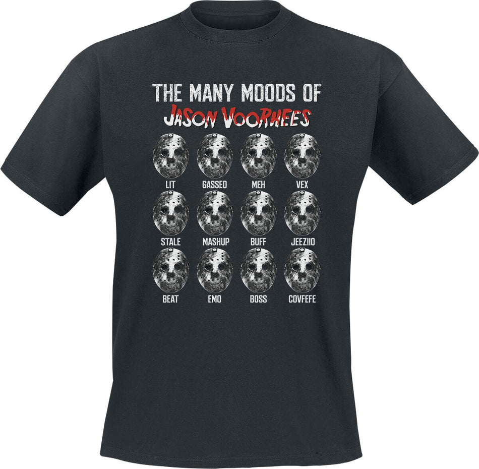 T-Shirt Manches courtes  de Vendredi 13 - Many Woods Of Jason Voorhees - S à 3XL - pour Homme - noir - Vendredi 13