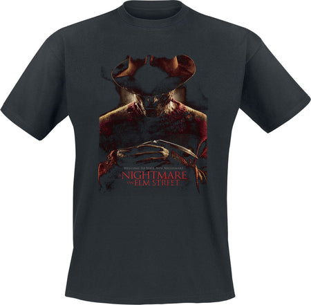 T-Shirt Manches courtes  de Les Griffes De La Nuit - Welcome To Your New Nightmare - S à 3XL - pour Homme - noir - Les Griffes De La Nuit