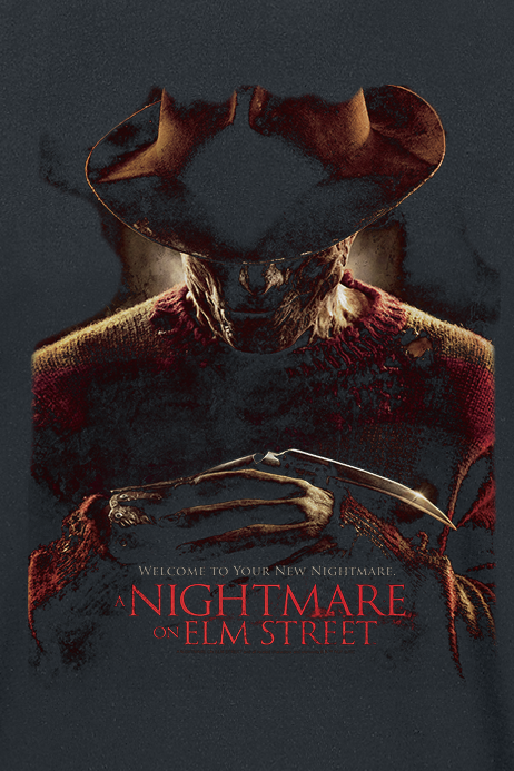 T-Shirt Manches courtes  de Les Griffes De La Nuit - Welcome To Your New Nightmare - S à 3XL - pour Homme - noir - Les Griffes De La Nuit - View 2