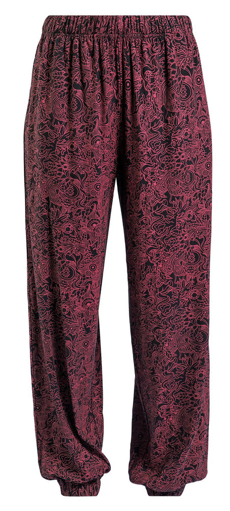 Pantalon en toile  de RED by EMP - Pantalon Imprimé Intégral - S à XXL - pour Femme - noir - RED by EMP