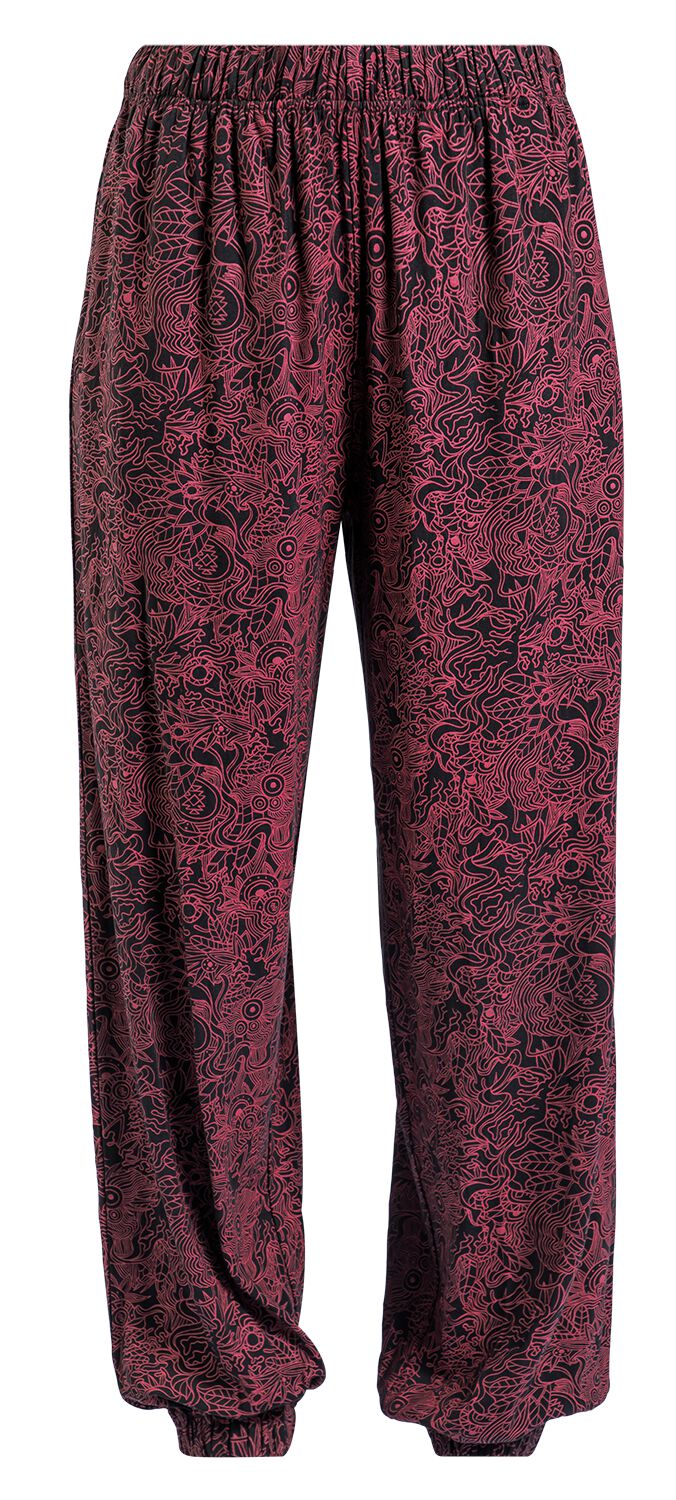 Pantalon en toile  de RED by EMP - Pantalon Imprimé Intégral - S à XXL - pour Femme - noir - RED by EMP