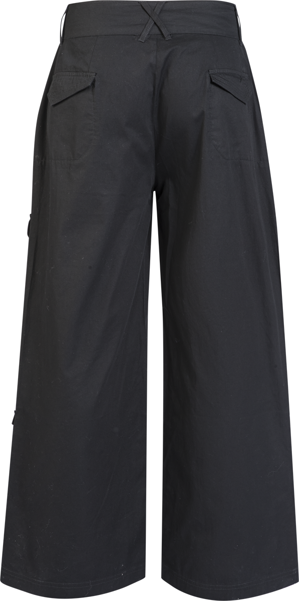 Pantalon en toile  de Gothicana by EMP - S à XXL - pour Femme - noir - Gothicana by EMP - View 2