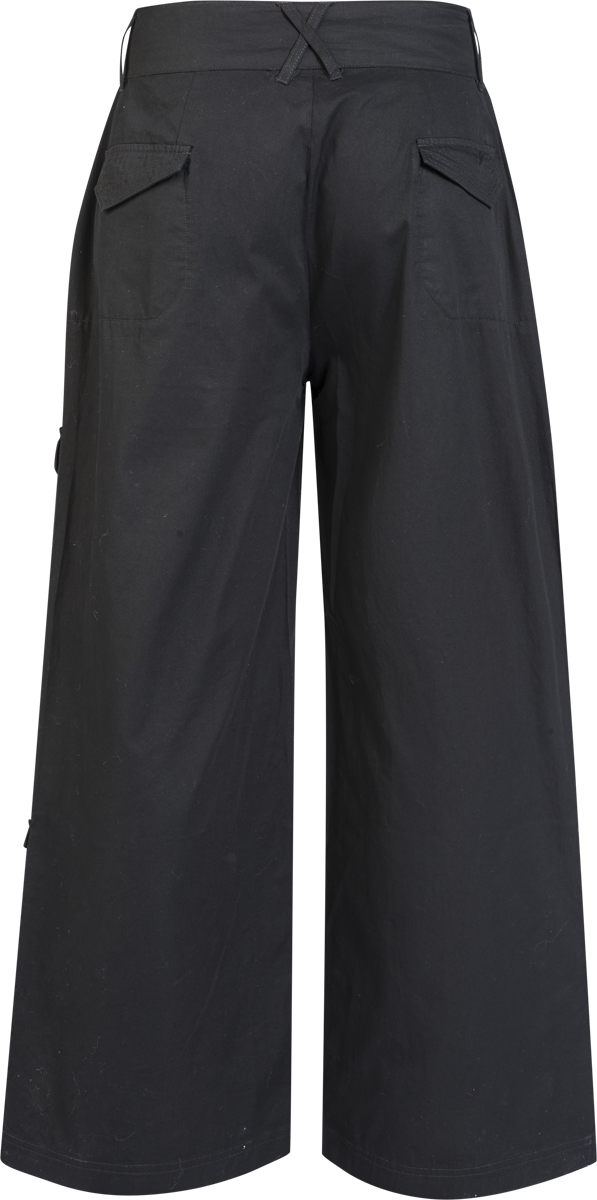 Pantalon en toile  de Gothicana by EMP - S à XXL - pour Femme - noir - Gothicana by EMP - View 2