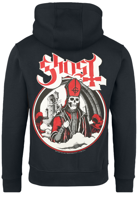 Sweat-shirt à capuche  de Ghost - Logo - M à XXL - pour Homme - noir - Ghost - View 2