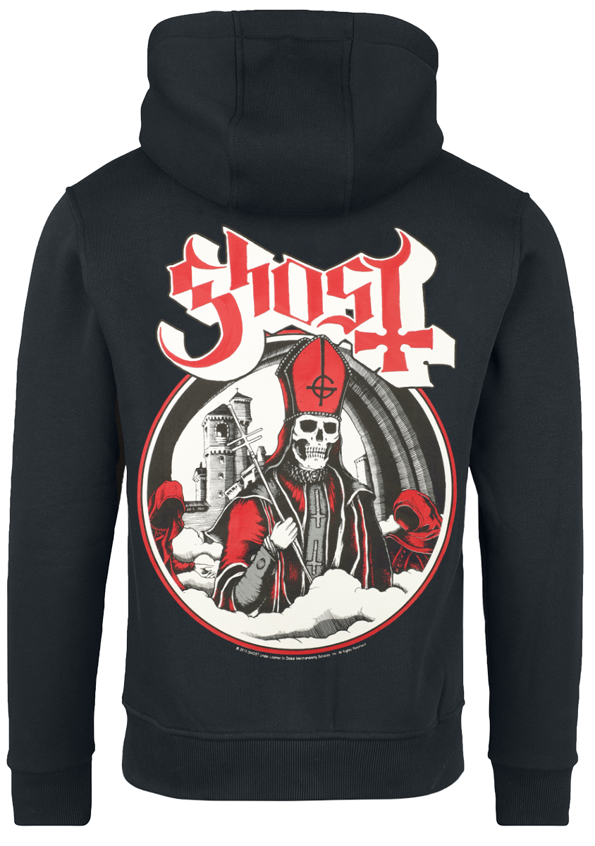 Sweat-shirt à capuche  de Ghost - Logo - M à XXL - pour Homme - noir - Ghost - View 2