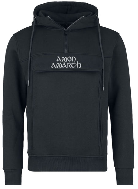 Sweat-shirt à capuche  de Amon Amarth - Logo - S à XXL - pour Homme - noir - Amon Amarth